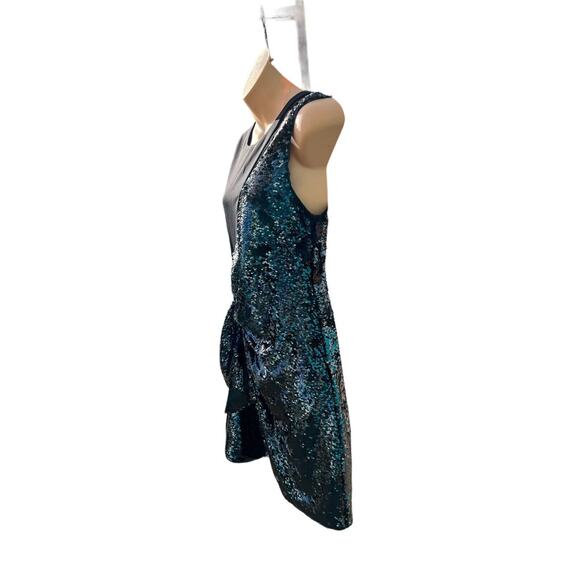 Parker Black Size S Sequin Sleeveless Mesh Cocktail Prom Dress NWT - Picture 3 of 15